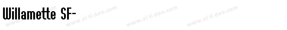Willamette SF字体转换
